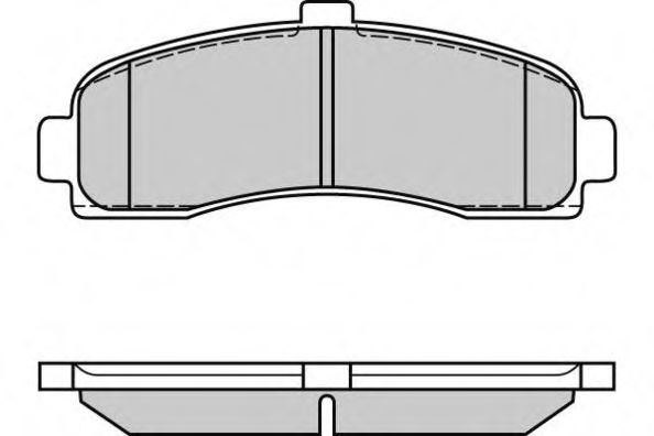 Комплект тормозных колодок, дисковый тормоз 12-0563 E.T.F.
