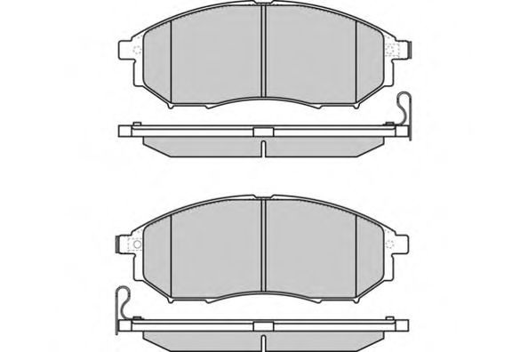 Комплект тормозных колодок, дисковый тормоз 12-1350 E.T.F.