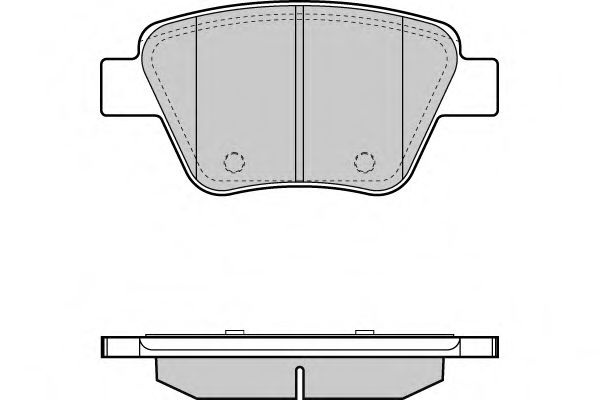 Комплект тормозных колодок, дисковый тормоз 12-1429 E.T.F.