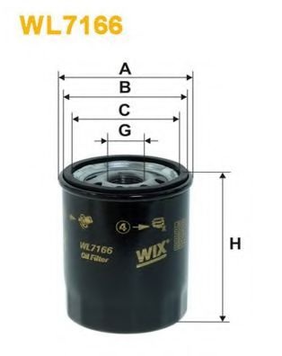 Масляный фильтр WL7166 WIX FILTERS