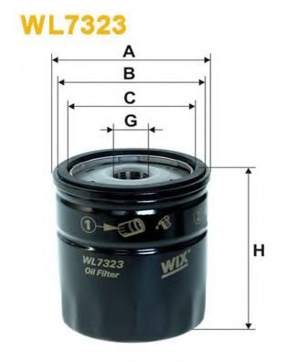 Масляный фильтр WL7323 WIX FILTERS