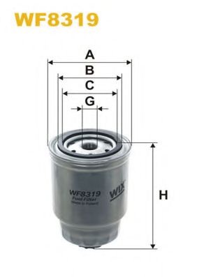 Топливный фильтр WF8319 WIX FILTERS