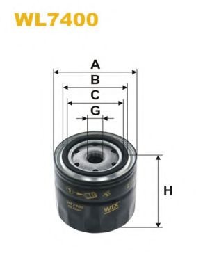 Масляный фильтр WL7400 WIX FILTERS
