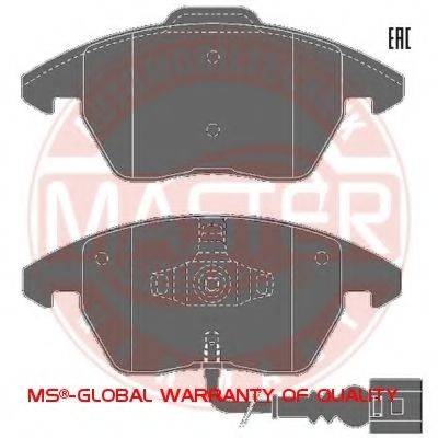 Комплект тормозных колодок, дисковый тормоз 13046071842K-SET-MS MASTER-SPORT