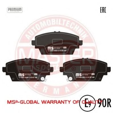 Комплект тормозных колодок, дисковый тормоз 13046058252N-SET-MS MASTER-SPORT