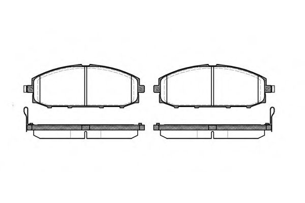 Комплект тормозных колодок, дисковый тормоз P6113.04 WOKING