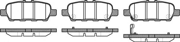 Комплект тормозных колодок, дисковый тормоз P9763.31 WOKING