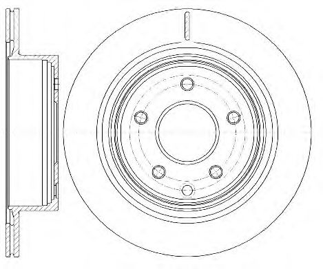 Тормозной диск D6998.10 WOKING