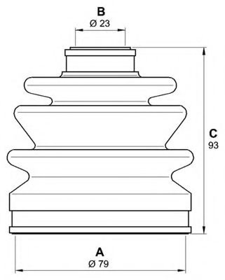 Комплект пылника, приводной вал SJK7035.00 OPEN PARTS