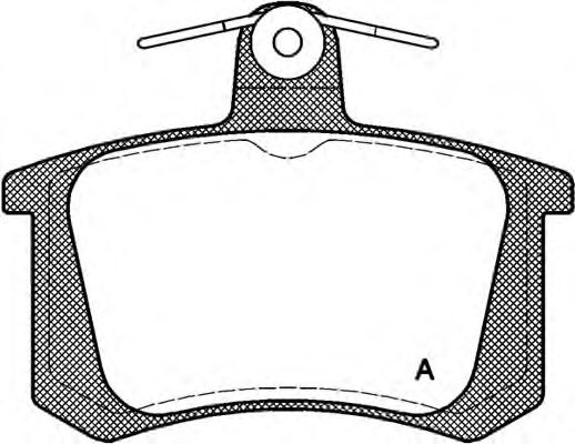 Комплект тормозных колодок, дисковый тормоз BPA0135.20 OPEN PARTS