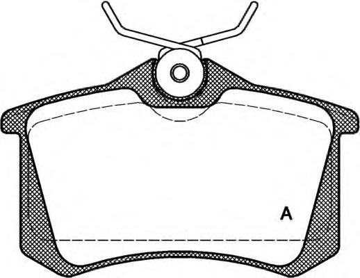 Комплект тормозных колодок, дисковый тормоз BPA0263.01 OPEN PARTS