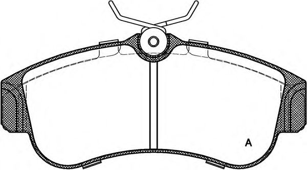 Комплект тормозных колодок, дисковый тормоз BPA0320.00 OPEN PARTS