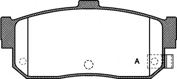 Комплект тормозных колодок, дисковый тормоз BPA0366.22 OPEN PARTS