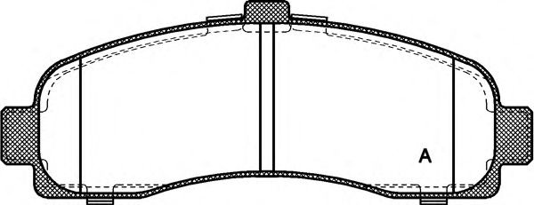Комплект тормозных колодок, дисковый тормоз BPA0431.10 OPEN PARTS