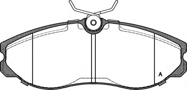 Комплект тормозных колодок, дисковый тормоз BPA0462.00 OPEN PARTS