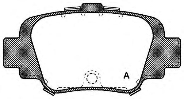Комплект тормозных колодок, дисковый тормоз BPA0499.00 OPEN PARTS
