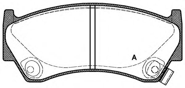Комплект тормозных колодок, дисковый тормоз BPA0592.02 OPEN PARTS