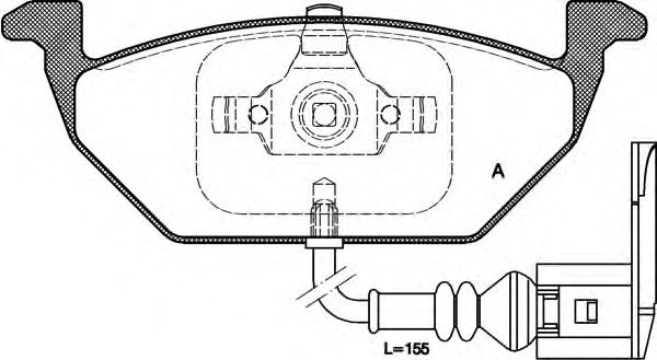 Комплект тормозных колодок, дисковый тормоз BPA0633.41 OPEN PARTS