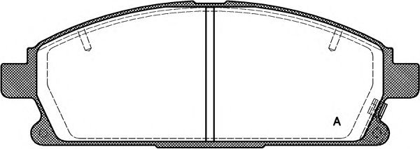 Комплект тормозных колодок, дисковый тормоз BPA0674.12 OPEN PARTS
