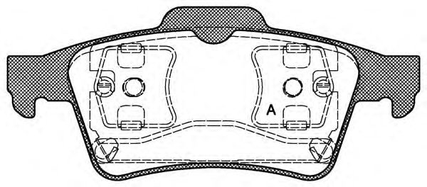 Комплект тормозных колодок, дисковый тормоз BPA0842.00 OPEN PARTS