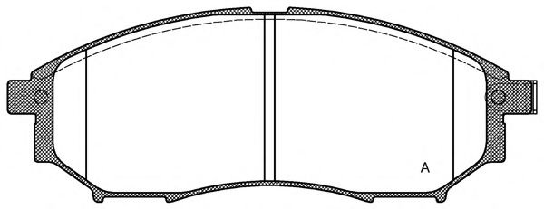 Комплект тормозных колодок, дисковый тормоз BPA0852.14 OPEN PARTS