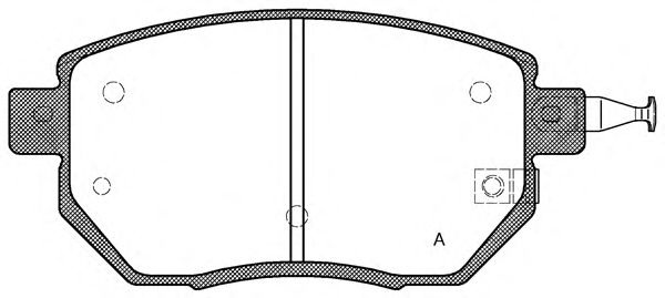 Комплект тормозных колодок, дисковый тормоз BPA0985.02 OPEN PARTS