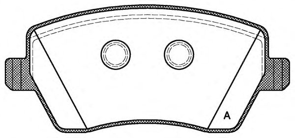 Комплект тормозных колодок, дисковый тормоз BPA0987.00 OPEN PARTS