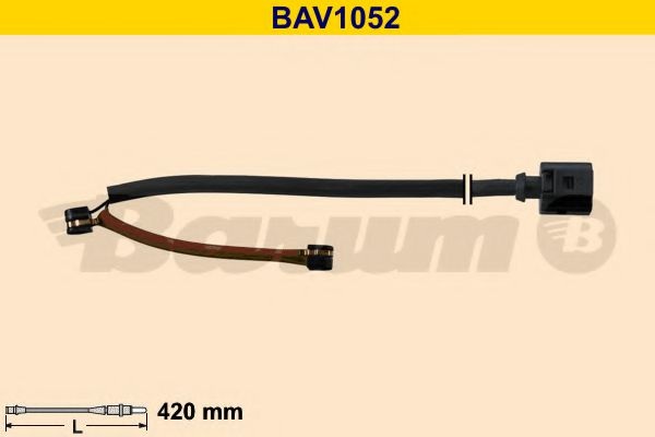 Сигнализатор, износ тормозных колодок BAV1052 BARUM