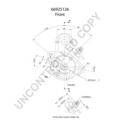 Стартер 66925126 PRESTOLITE ELECTRIC