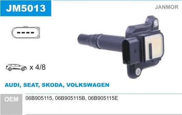 Катушка зажигания JM5013 JANMOR