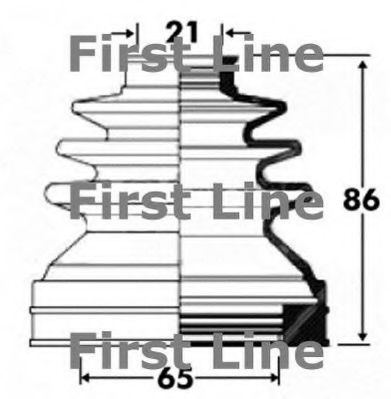 Пыльник, приводной вал FCB2850 FIRST LINE