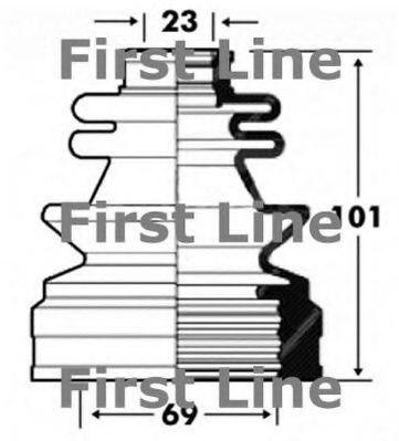 Пыльник, приводной вал FCB2852 FIRST LINE