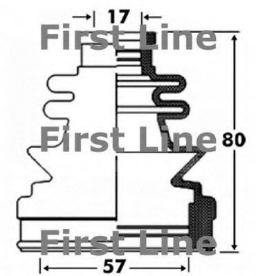 Пыльник, приводной вал FCB2855 FIRST LINE