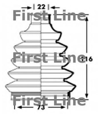 Пыльник, приводной вал FCB2359 FIRST LINE