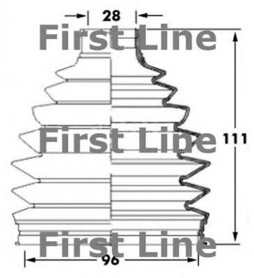 Пыльник, приводной вал FCB6032 FIRST LINE