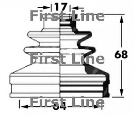 Пыльник, приводной вал FCB6035 FIRST LINE
