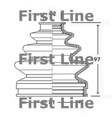Пыльник, приводной вал FCB2207 FIRST LINE