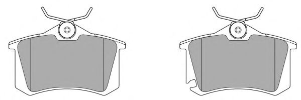 Комплект тормозных колодок, дисковый тормоз FBP-1509 FREMAX