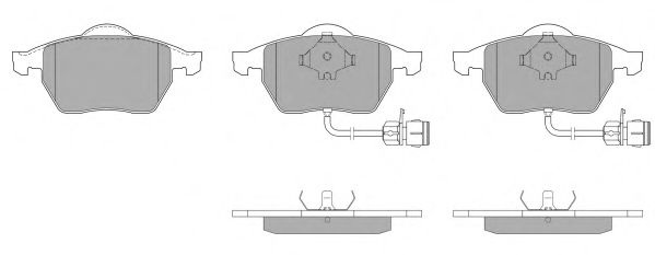 Комплект тормозных колодок, дисковый тормоз FBP-0872 FREMAX