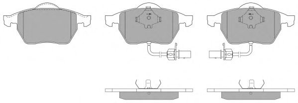 Комплект тормозных колодок, дисковый тормоз FBP-0874 FREMAX