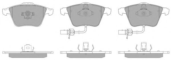 Комплект тормозных колодок, дисковый тормоз FBP-1302-01 FREMAX