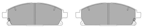Комплект тормозных колодок, дисковый тормоз FBP-0790 FREMAX