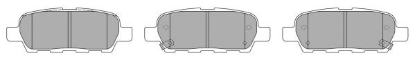 Комплект тормозных колодок, дисковый тормоз FBP-1545 FREMAX