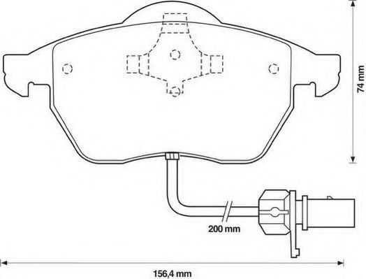 Комплект тормозных колодок, дисковый тормоз 571982S STOP