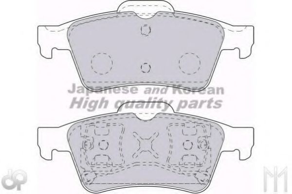 Комплект тормозных колодок, дисковый тормоз 1083-5401 ASHUKI