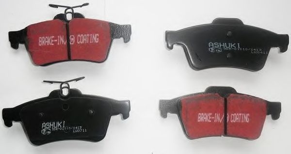 Комплект тормозных колодок, дисковый тормоз M075-35A ASHUKI