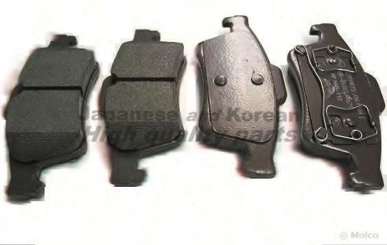 Комплект тормозных колодок, дисковый тормоз N009-36 ASHUKI