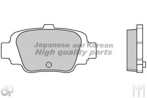 Комплект тормозных колодок, дисковый тормоз N011-80A ASHUKI