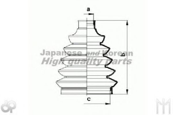 Комплект пылника, приводной вал N039-12 ASHUKI