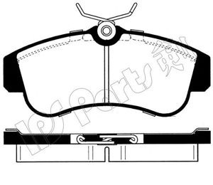 Комплект тормозных колодок, дисковый тормоз IBD-1015 IPS Parts